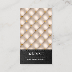 Carte De Visite Texture Tufted de luxe
