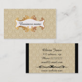 Carte De Visite Texture victorienne (Devant / Derrière)