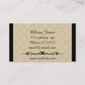 Carte De Visite Texture victorienne (Dos)