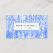 Carte de visite texturée bleue (Dos)