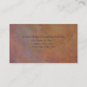 Carte De Visite Textures de cuivre (Dos)