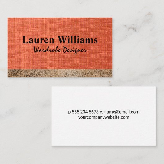 Carte De Visite Textures de matériau de structure (Devant / Derrière)