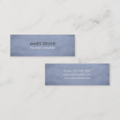 Carte de visite texturisé bleu de conseiller (Devant / Derrière)