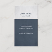 Carte de visite texturisé bleu moderne de (Devant)