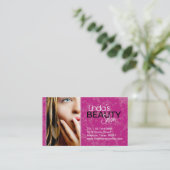 CARTE DE VISITE TEXTURISÉ DE SALON DE BEAUTÉ (Debout devant)