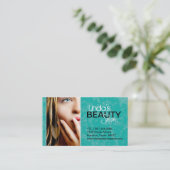 CARTE DE VISITE TEXTURISÉ DE SALON DE BEAUTÉ (Debout devant)