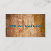 Carte de visite texturisé en bois (Dos)