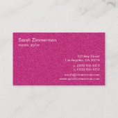 Carte de visite texturisé en pierre de Fuschia (Dos)