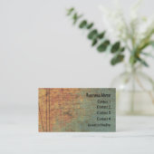 Carte de visite texturisé grunge de site Web d'art (Debout devant)