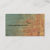 Carte de visite texturisé grunge de site Web d'art (Dos)