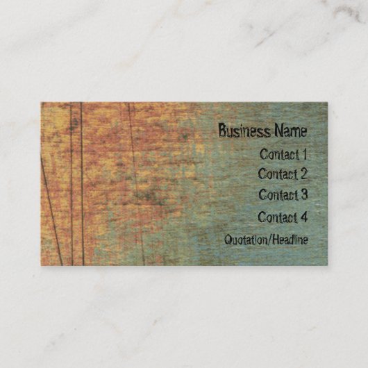 Carte de visite texturisé grunge de site Web d'art (Devant)