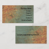 Carte de visite texturisé grunge de site Web d'art (Devant / Derrière)