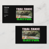 CARTE DE VISITE THAI TANIC SATIVA (Devant / Derrière)
