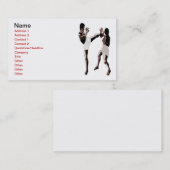 Carte de visite thaïlandais de boxe de Muay (Devant / Derrière)