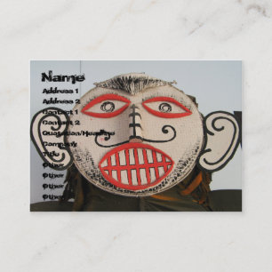 Carte De Visite Thailande Fantôme, Festival Phi Ta Khon Mask, Loei