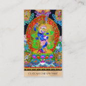 Carte De Visite Thangka tibétain oriental frais Simhavaktra Dakini (Dos)