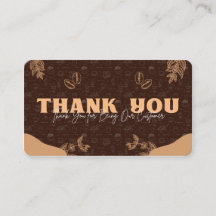 Thank You Coffee Lover Thank You Card