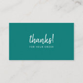 Carte De Visite Thanks Insertion (Dos)