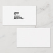 CARTE DE VISITE THAT'S RIGHT, I (Devant / Derrière)