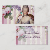 Carte De Visite Thé au Petit Trianon - rose (Devant / Derrière)