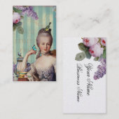 Carte De Visite Thé au Petit Trianon sur l'or (Devant / Derrière)