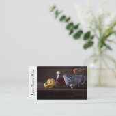 Carte De Visite Thé avec le citron et le miel (Debout devant)