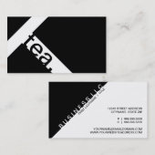 Carte De Visite thé. dans un T (Devant / Derrière)