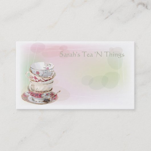 Carte De Visite Thé d'après-midi (Devant)