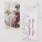 Carte De Visite Thé d'après-midi, sur or, (Devant / Derrière)