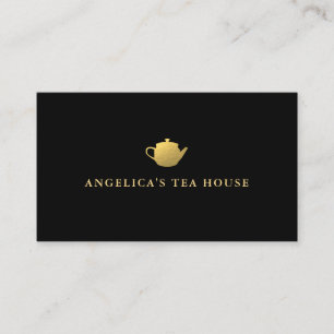 Carte De Visite Thé Faux Gold Foil