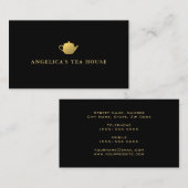 Carte De Visite Thé Faux Gold Foil (Devant / Derrière)