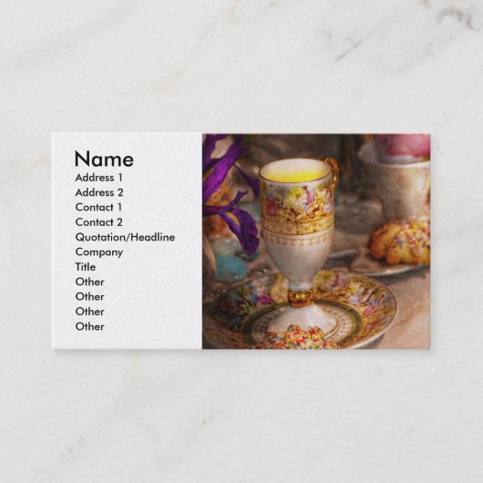 Carte De Visite Thé - la magie d'un thé (Devant)