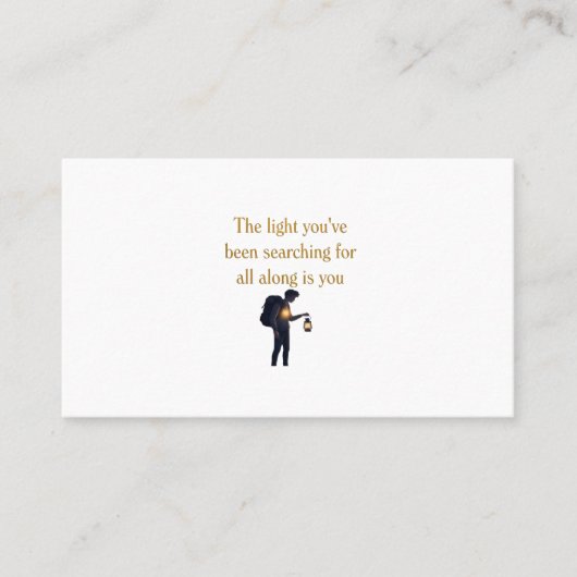 Carte De Visite The light is you iPad Smart Cover (Devant)