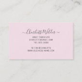 Carte De Visite The Nurse Tarot Business Card (Dos)