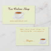 Carte De Visite Thé shop (Devant / Derrière)