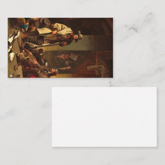 Carte De Visite The Trapper's Cabin, 1858 by John Mix Stanley (Devant / Derrière)