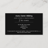 Carte De Visite The Tree Between Worlds | Tree of Life R&B (Dos)