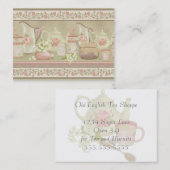 Carte De Visite Thé vintage (Devant / Derrière)