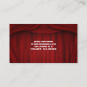 Carte De Visite Théâtre Entertainment Interprète Comédien Magicien (Dos)