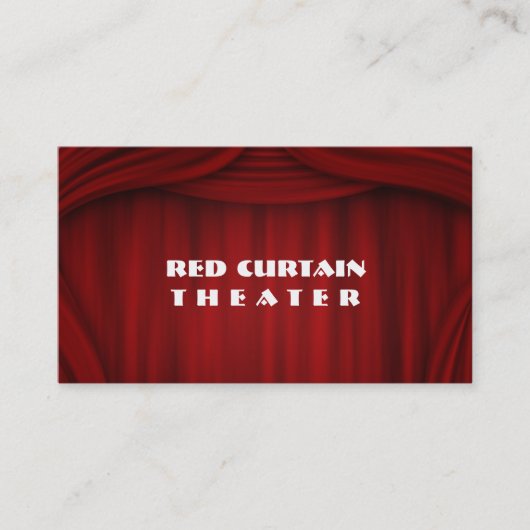 Carte De Visite Théâtre Entertainment Interprète Comédien Magicien (Devant)