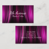 Carte de visite théâtre et arts (Devant / Derrière)