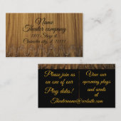 Carte De Visite Théâtre pour les arts de la scène (Devant / Derrière)