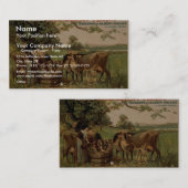 Carte De Visite Théâtre Rétro de la Ferme Laitière (Devant / Derrière)