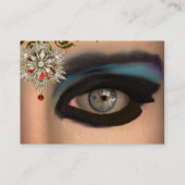 CARTE DE VISITE THEDA / ÉTOILES DE DIAMONDES ET GEMMES ROUGES EN R (Dos)