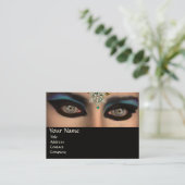 CARTE DE VISITE THEDA / ÉTOILES DE DIAMONDES ET PIERRES BLEUES (Debout devant)