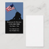 Carte De Visite Thème américain patriotique simple (Devant / Derrière)