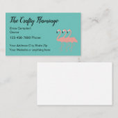 Carte De Visite Thème Arts Artistiques (Devant / Derrière)