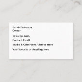 Carte De Visite Thème Arts Créatifs Et Artisanat cool (Dos)