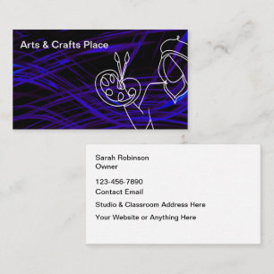 Carte De Visite Thème Arts Créatifs Et Artisanat cool