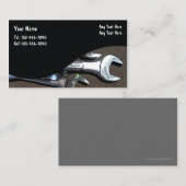 Carte De Visite Thème Auto Mécanique (Devant / Derrière)